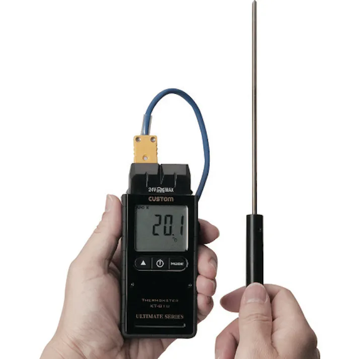 【CAINZ-DASH】カスタム デジタル温度計(Kタイプ1ch) KT-01U【別送品】