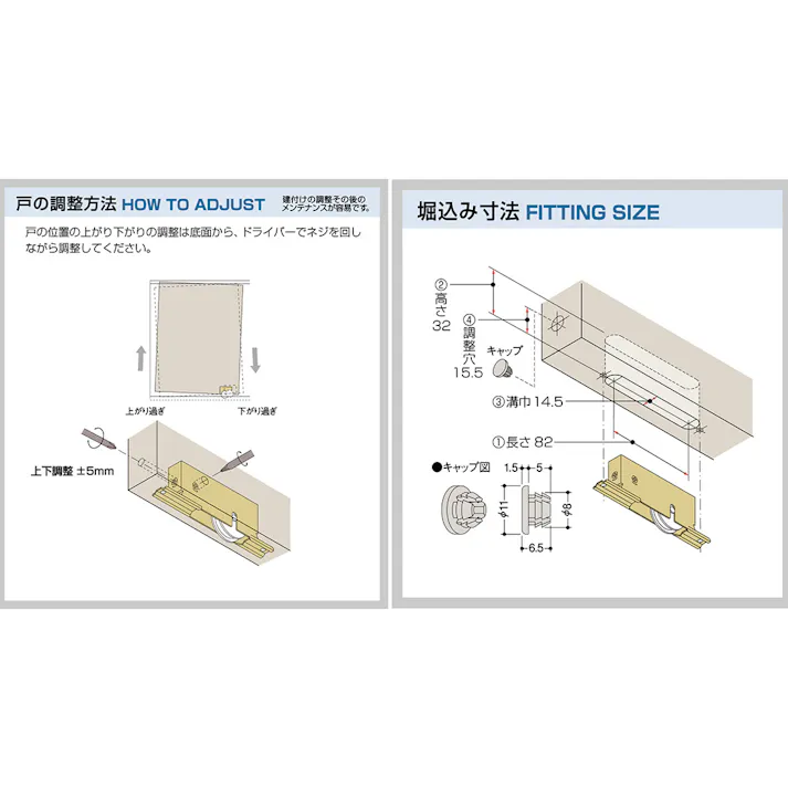 サッシ用取替え戸車 O3-V4