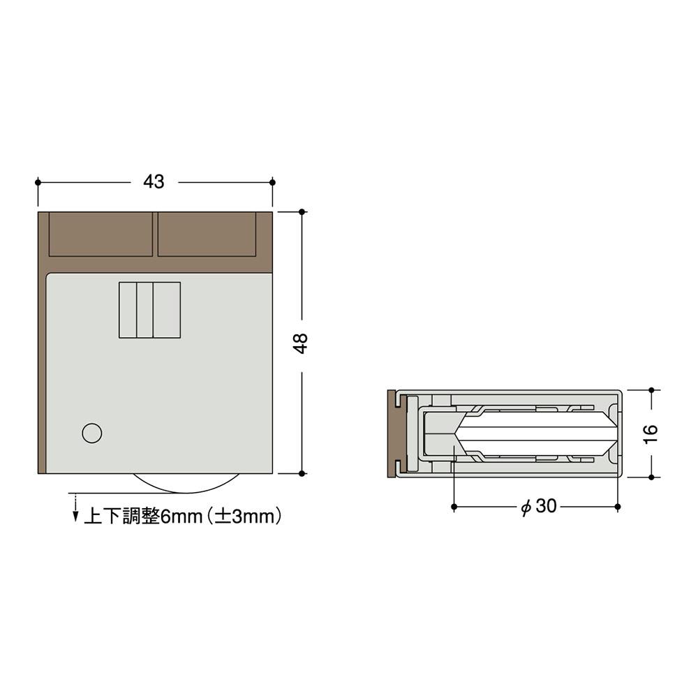 サッシ用取替え戸車 SR-2-V4(販売終了) | 障子・襖 通販