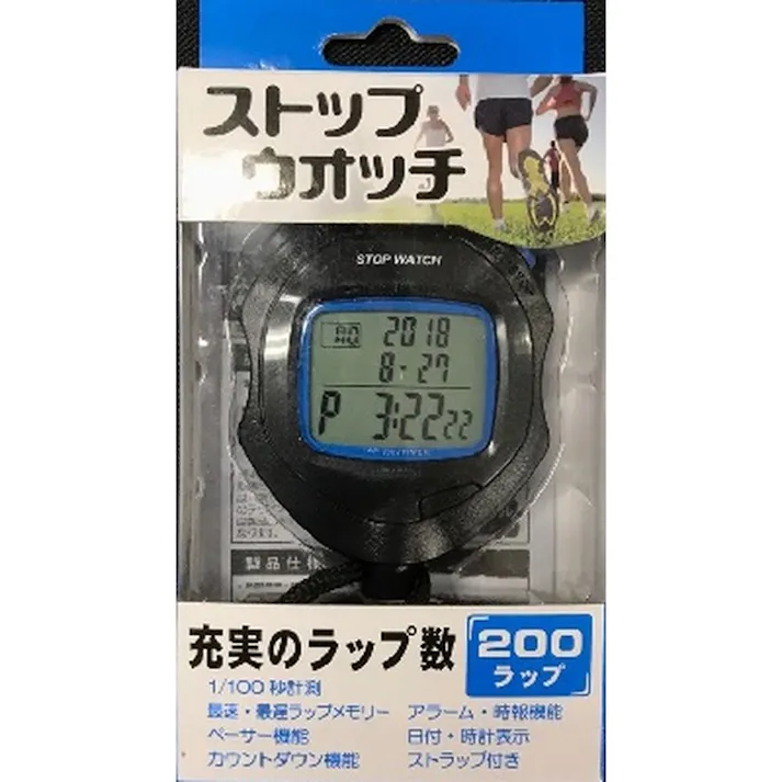 クレファー ストップウオッチ TS-S114-BK