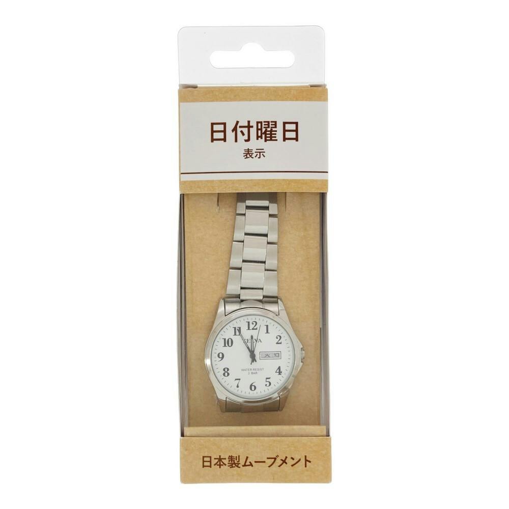 クレファー テルバ アナログウォッチ メンズ シルバー H-TE-AM178-WTS