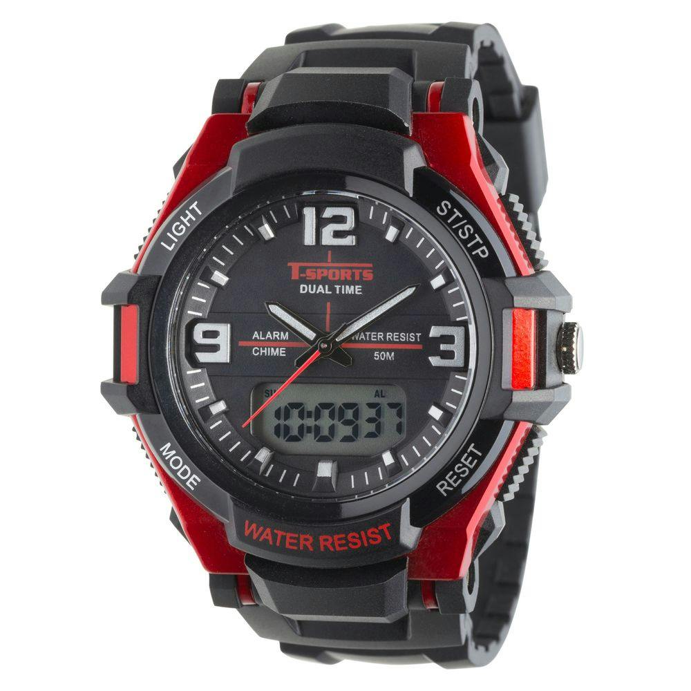クレファー T-SPORTS ティースポーツ アナデジウォッチ レッド H-TS-AD253-RD 腕時計 クレファー T-SPORTS ティースポーツ アナデジウォッチ レッド H-TS-AD253-RD 腕時計