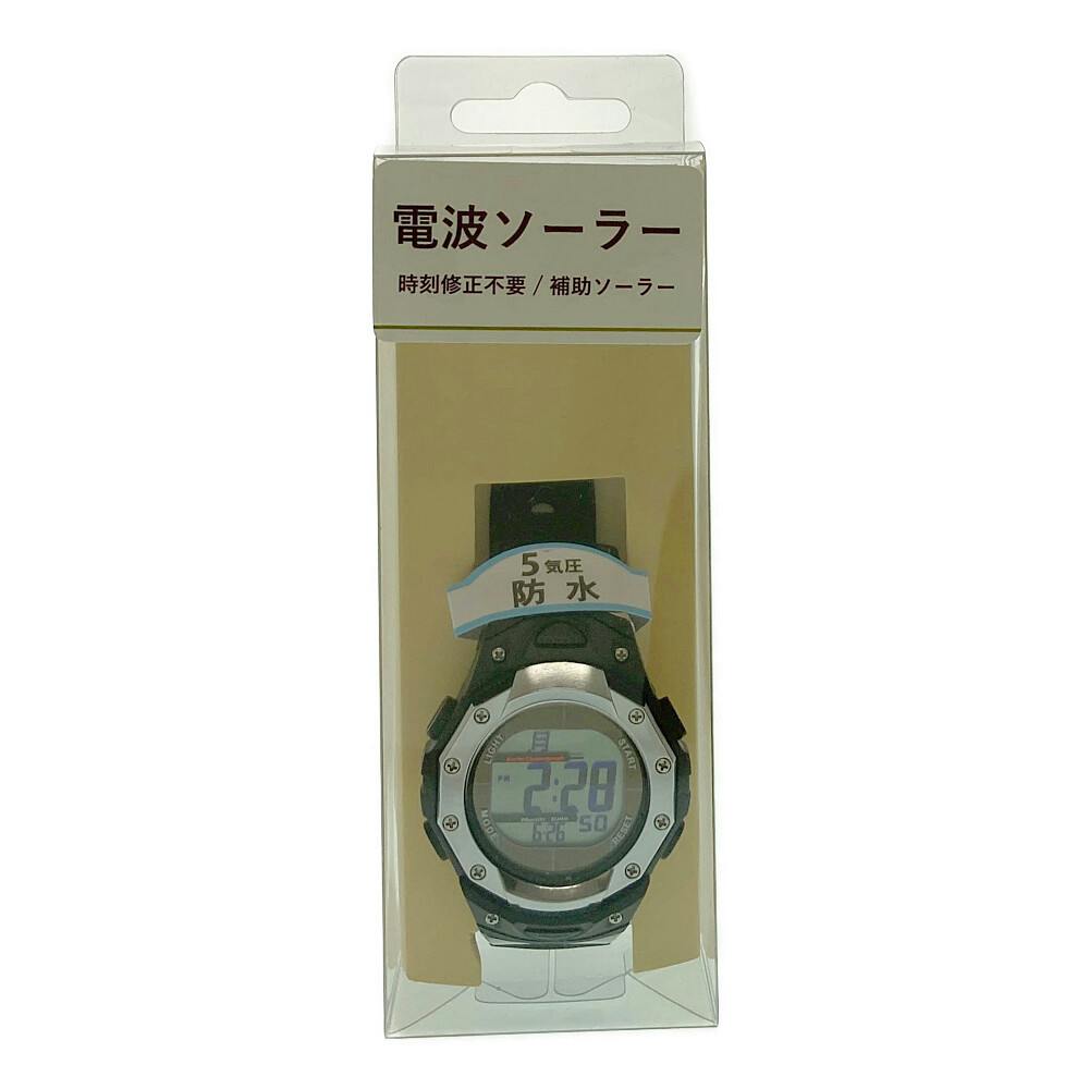 フォルミア FORMIA デジタルウォッチ ソーラー電波 メンズ