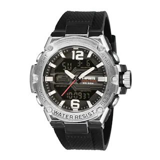 クレファー T-SPORTS ティースポーツ デジタル アナログ ウォッチ シルバー H-TS-AD307-SV