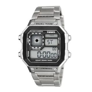 クレファー T-SPORTS ティースポーツ デジタル メタル ウォッチ H-TS-D306-SV