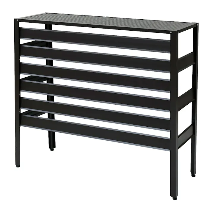 アルミエアコンカバー 大型 ダークブラウン KAAC-100【別送品】