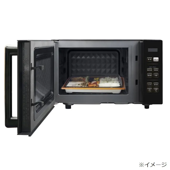 電子レンジ フラット 18L ブラック PRW-F180-B(販売終了)