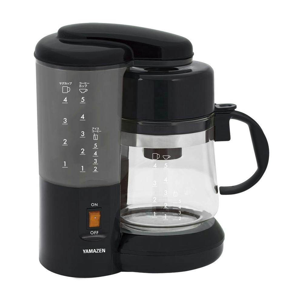 山善 コーヒーメーカー ドリップ式 YCA-502 (B) ブラック | キッチン 