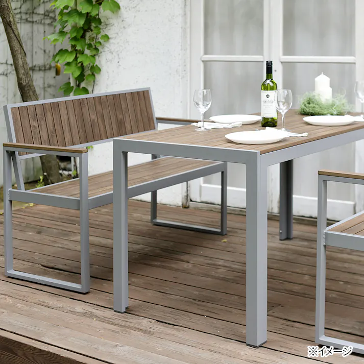 PS背付アームベンチ KPB-120A(DBR)【別送品】