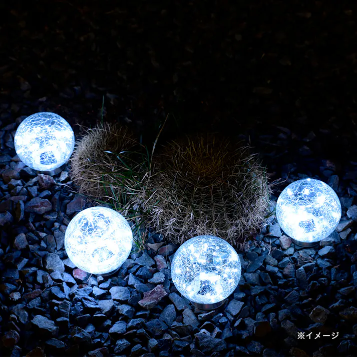 ガーデンマスター LEDソーラーガーデンライト ピッコロ3 WLL-1030-3 ホワイト