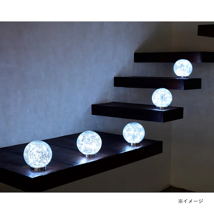 ガーデンマスター LEDソーラーガーデンライト ピッコロ3 WLL-1030-3 ホワイト