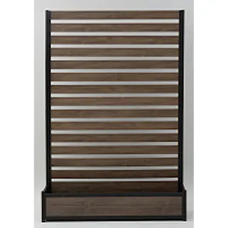 木目調 PSプランターフェンス 90×180cm ダークブラウン KHPF-90180(DBR)【別送品】
