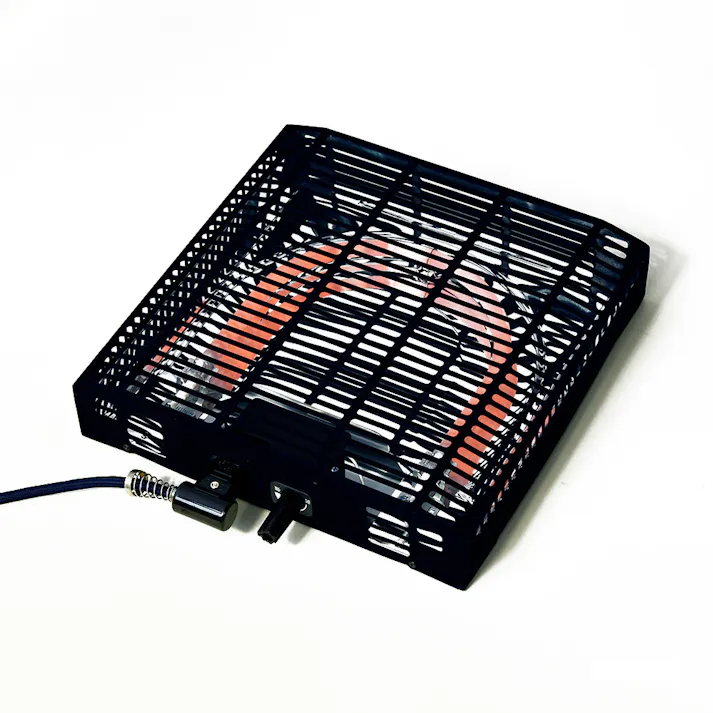 取替用こたつヒーター 300W 石英管ヒーターユニット 幅29×奥行29×高さ6.3cm ブラック YH-304