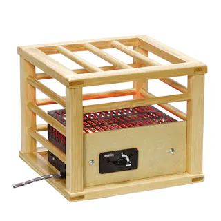 一人用ミニこたつ コルチェヒーター 幅27cm 奥行27cm 高さ22cm ナチュラル YH-M105Q