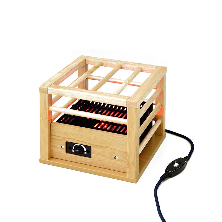 一人用ミニこたつ コルチェヒーター 幅27cm 奥行27cm 高さ22cm ナチュラル YH-M105Q