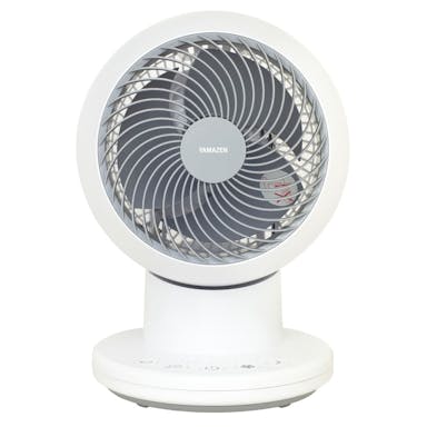 【送料無料】山善 サーキュレーター ホワイト 羽根径15cm リモコン オフタイマー機能付 5段階 YAR-AFKW15(W)