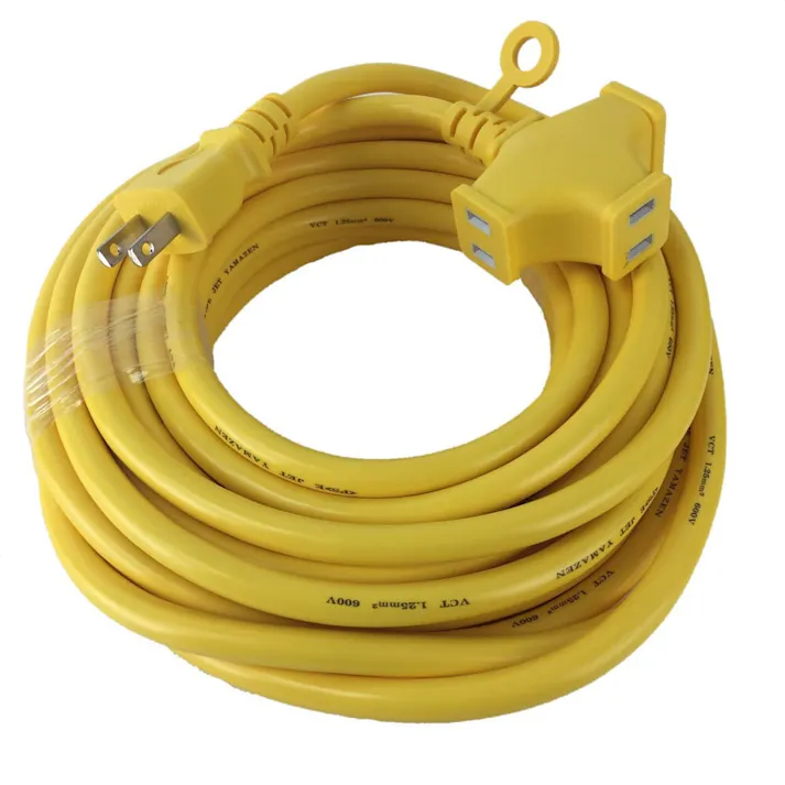延長コード 15A 3口 イエロー 10m EC-T1510Y