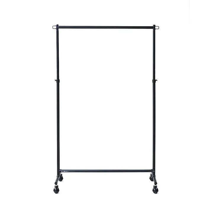 移動できるハンガーラック シングル YIH-S(MBK)