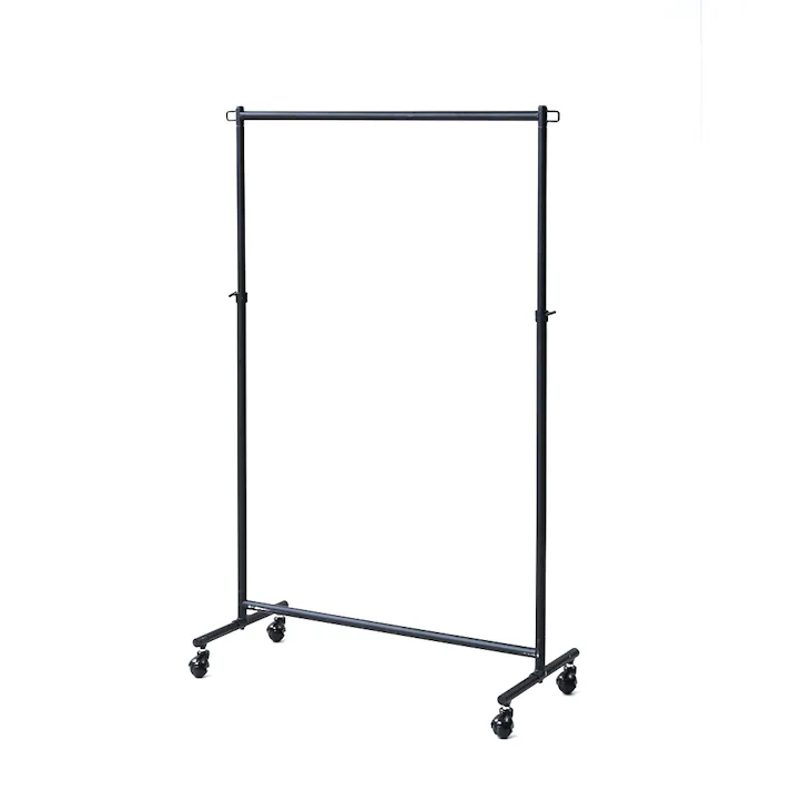 移動できるハンガーラック シングル YIH-S(MBK)