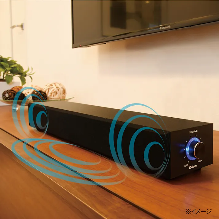 キュリオム テレビ用バースピーカー ブラック THB-52B