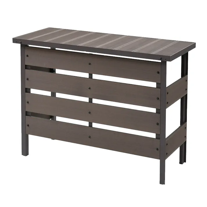 人工木エアコン室外機カバー ダークブラウン MWAC-100【別送品】