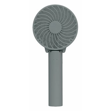 エレス 充電ハンディファン グレー 羽根径8cm 3段階風量+リズム風 IF-PTS23GY