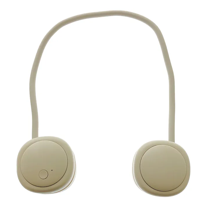 エレス 充電ネックファン グレージュ シロッコファン 首掛け式 3段階風量 IF-RL23CGG