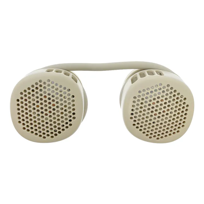 エレス 充電ネックファン グレージュ シロッコファン 首掛け式 3段階風量 IF-RL23CGG