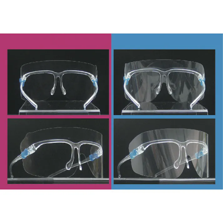 【CAINZ-DASH】山本光学 超軽量フェイスシールドグラスYF-850L用替えレンズ 4枚入り YF-850L-SP【別送品】