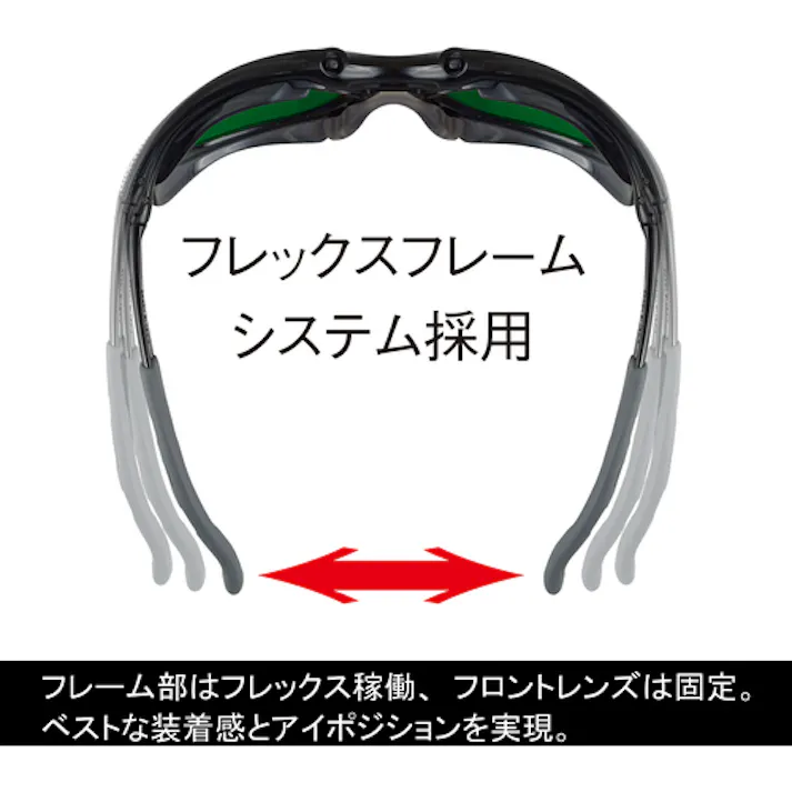 【CAINZ-DASH】山本光学 遮光メガネ(ガス溶接作業用) 二眼形 遮光度#1.4 YW-390 JIS NSLP 1.4 AF【別送品】