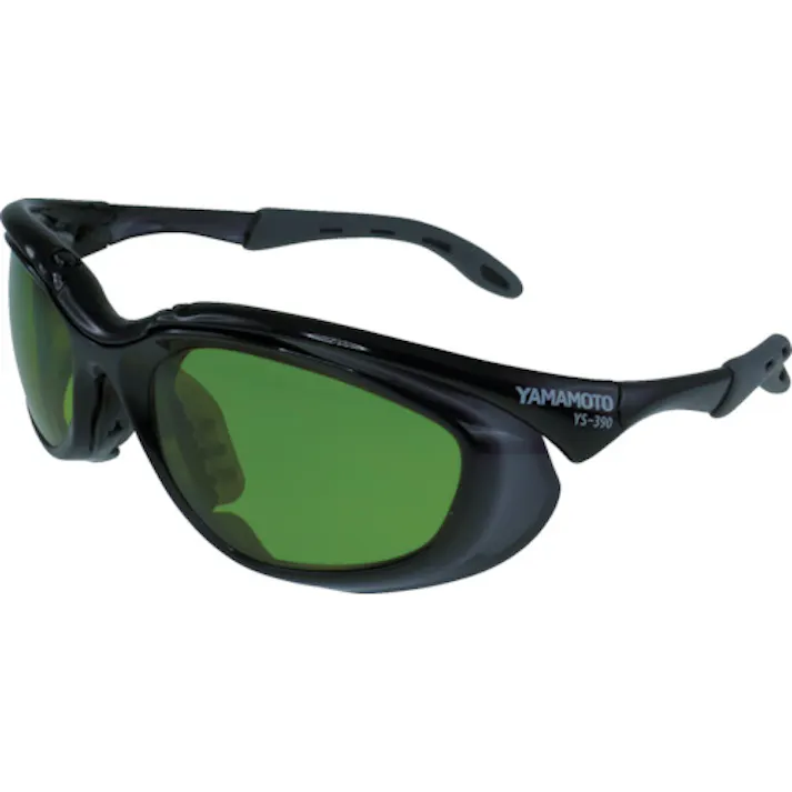 【CAINZ-DASH】山本光学 遮光メガネ(ガス溶接作業用) 二眼形 遮光度#1.7 YW-390 JIS NSLP 1.7 AF【別送品】