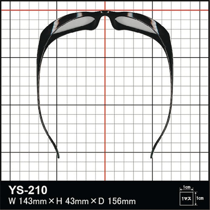 【CAINZ-DASH】山本光学 二眼形保護めがね YS-210 CBLK【別送品】