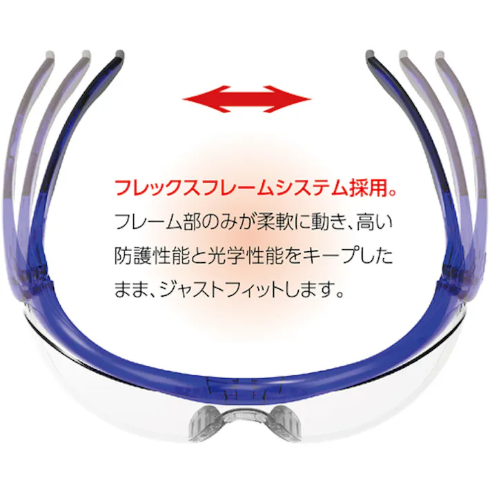 【CAINZ-DASH】山本光学 一眼形保護めがね LF-501BLK【別送品】