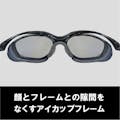 【CAINZ-DASH】山本光学 ２眼形保護めがね　偏光レンズモデル YS-390 PSMK BLK【別送品】