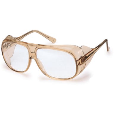 【CAINZ-DASH】山本光学 二眼型保護メガネ（フレームタイプ）　ＰＥＴ　セーフティグラス　大型ワイドタイプ YS-180B【別送品】