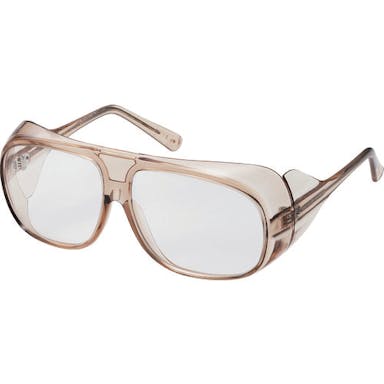 【CAINZ-DASH】山本光学 二眼型保護メガネ（フレームタイプ）　ＰＥＴ　セーフティグラス　中型ワイドタイプ YS-190B【別送品】