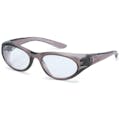 【CAINZ-DASH】山本光学 二眼型保護メガネ（フレームタイプ）　レンズ色：クリア　テンプルカラー：クリアブラウン YS-380【別送品】