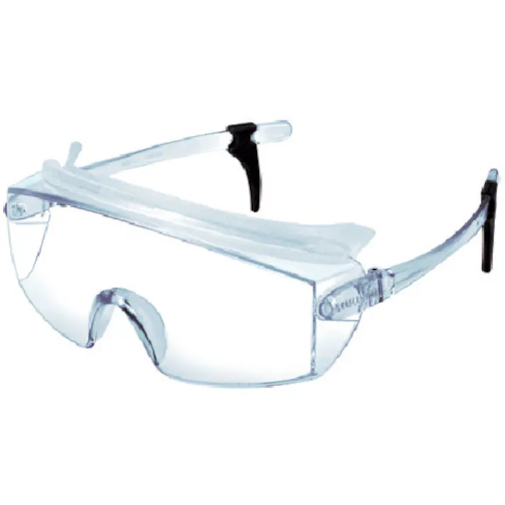 【CAINZ-DASH】山本光学 一眼型セーフティグラス レンズ色クリア テンプルカラークリア フレーム色ブルー SN-735 CLA【別送品】