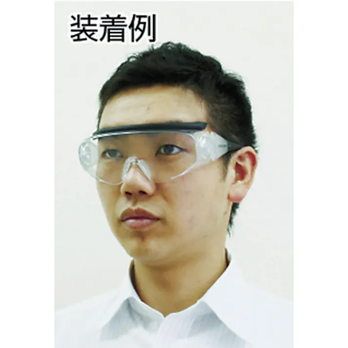 【CAINZ-DASH】山本光学 一眼型保護メガネ(オーバーグラスタイプ) 度付対応タイプ ブラック SN-760 BK【別送品】