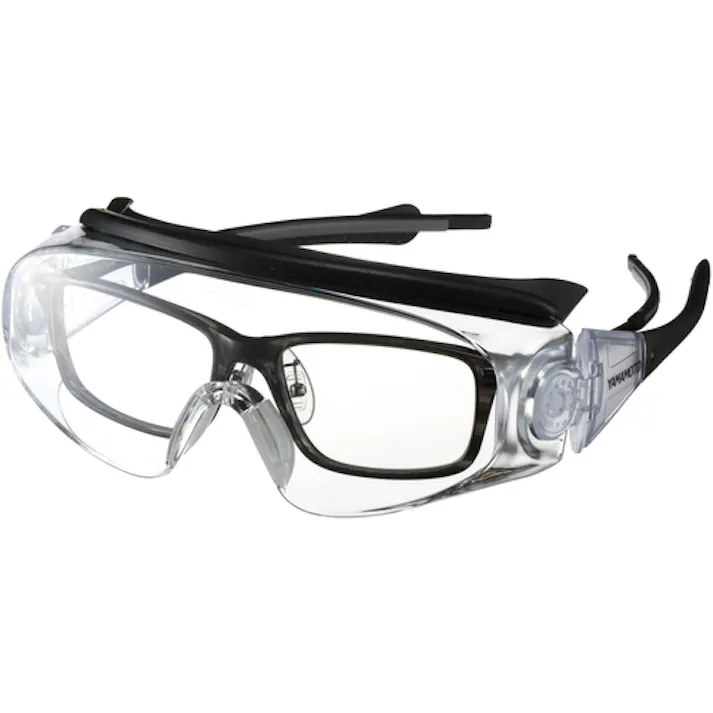 【CAINZ-DASH】山本光学 一眼型保護メガネ(オーバーグラスタイプ) 度付対応タイプ ブラック SN-760 BK【別送品】