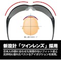 【CAINZ-DASH】山本光学 一眼型セーフティグラス　レンズ色スモーク　テンプルカラーライトスモーク LF-103【別送品】