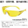 【CAINZ-DASH】山本光学 一眼型セーフティグラス レンズ色イエロー テンプルカラーイエロー LF-104【別送品】