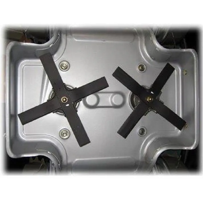 三陽金属 自走畔草刈機用ブレード(4枚入) 畔草刈ブレード 取付ナット付 0458