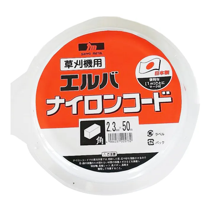 三陽金属 ナイロンコード 角 2.3mm×50m 0566