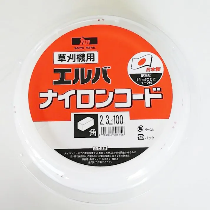 三陽金属 ナイロンコード 角 2.3mm×100m 0586