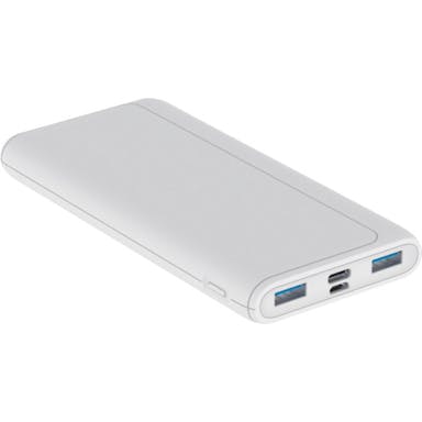 【CAINZ-DASH】磁気研究所 モバイルバッテリー　１００００ｍＡｈ　ホワイト【別送品】
