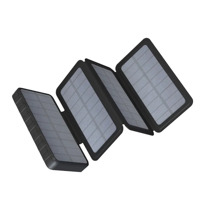 HIDISC ソーラーパネル4面搭載急速充電モバイルバッテリー10000mAh PD20W HD4-MBTCD20WSP4L10BK