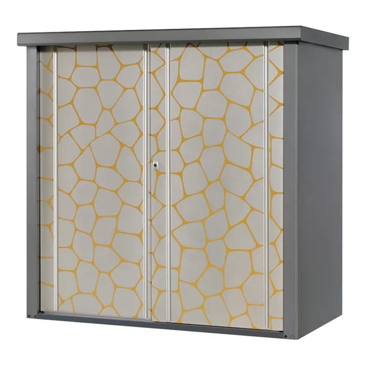 物置 シルク アニマル柄 シルバー TJS-1515AN-S 幅1550×奥行820×高さ1500mm【別送品】