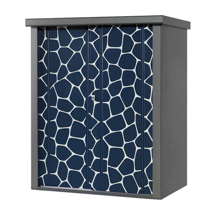 物置 シルク アニマル柄 ブルー TJS-1215AN-B 幅1250×奥行820×高さ1500mm【別送品】