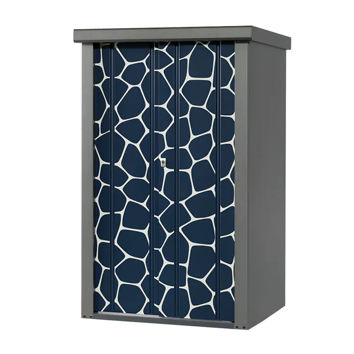 物置 シルク アニマル柄 ブルー TJS-0915AN-B 幅950×奥行820×高さ1500mm【別送品】